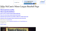 Desktop Screenshot of minorleaguesource.com